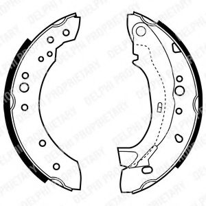 DELPHI LS1921 Тормозные колодоки 