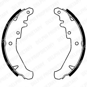 DELPHI LS1924 Тормозные колодоки 