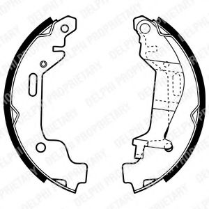 DELPHI LS1927 Тормозные колодоки 