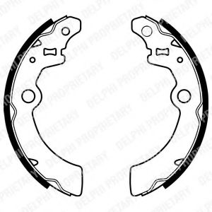 DELPHI LS1933 Тормозные колодоки 