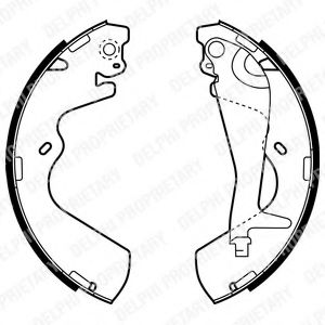 DELPHI LS1934 Тормозные колодоки 