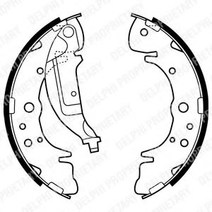 DELPHI LS1935 Тормозные колодоки 