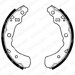 DELPHI LS1936 Тормозные колодоки 