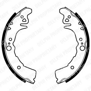 DELPHI LS1937 Тормозные колодоки 