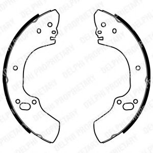 DELPHI LS1939 Тормозные колодоки 