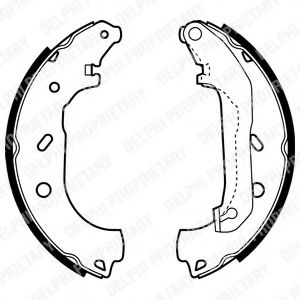 DELPHI LS1940 Тормозные колодоки 