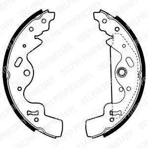 DELPHI LS1941 Тормозные колодоки 