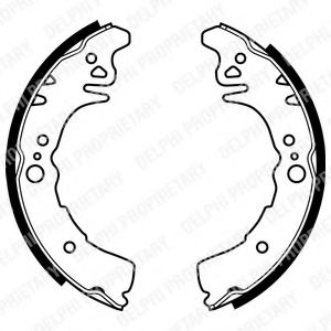 DELPHI LS1943 Тормозные колодоки 