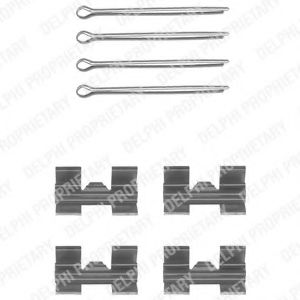 DELPHI LX0032 Комплектующие, колодки дискового тормоза для IVECO DAILY II (Ивеко Даилъ 2) DELPHI LX0032 Комплектующие, колодки дискового тормоза для IVECO DAILY II (Ивеко Даилъ 2)