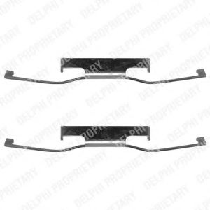 DELPHI LX0054 Комплектующие, колодки дискового тормоза для DODGE CARAVAN (Додж Караван) DELPHI LX0054 Комплектующие, колодки дискового тормоза для DODGE CARAVAN (Додж Караван)