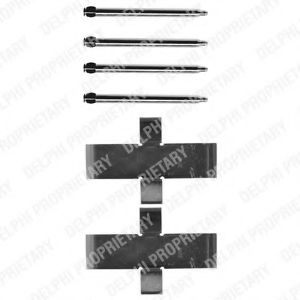 DELPHI LX0107 Комплектующие, колодки дискового тормоза для VOLKSWAGEN (Фольксваген) DELPHI LX0107 Комплектующие, колодки дискового тормоза для VOLKSWAGEN (Фольксваген)