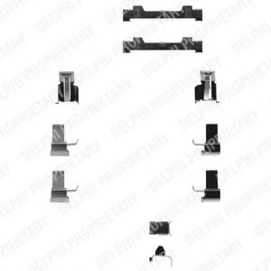 DELPHI LX0124 Комплектующие, колодки дискового тормоза для TOYOTA (Тойота/тоета) DELPHI LX0124 Комплектующие, колодки дискового тормоза для TOYOTA (Тойота/тоета)