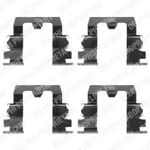 DELPHI LX0134 Комплектующие, колодки дискового тормоза для MAZDA 626 III (Мазда 626 3) DELPHI LX0134 Комплектующие, колодки дискового тормоза для MAZDA 626 III (Мазда 626 3)
