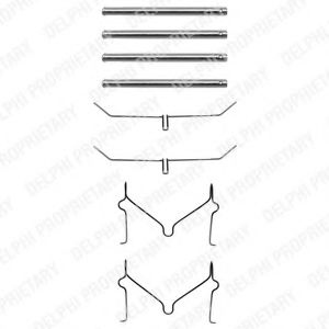DELPHI LX0182 Комплектующие, колодки дискового тормоза для TOYOTA 4 RUNNER (Тойота/тоета 4 руннэр) DELPHI LX0182 Комплектующие, колодки дискового тормоза для TOYOTA 4 RUNNER (Тойота/тоета 4 руннэр)