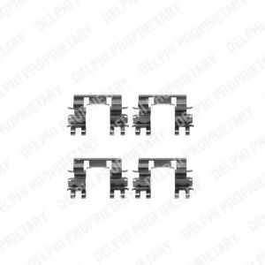 DELPHI LX0194 Комплектующие, колодки дискового тормоза для HONDA (Хонда) DELPHI LX0194 Комплектующие, колодки дискового тормоза для HONDA (Хонда)