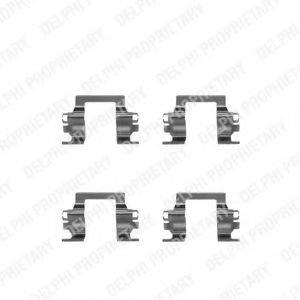 DELPHI LX0207 Комплектующие, колодки дискового тормоза для OPEL FRONTERA A (Опель Фронтера а) DELPHI LX0207 Комплектующие, колодки дискового тормоза для OPEL FRONTERA A (Опель Фронтера а)