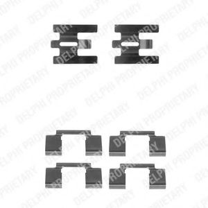 DELPHI LX0224 Комплектующие, колодки дискового тормоза для VOLVO 960 (Вольво 960) DELPHI LX0224 Комплектующие, колодки дискового тормоза для VOLVO 960 (Вольво 960)