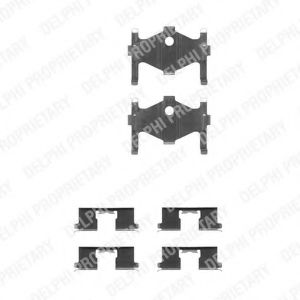 DELPHI LX0240 Комплектующие, колодки дискового тормоза для HONDA (Хонда) DELPHI LX0240 Комплектующие, колодки дискового тормоза для HONDA (Хонда)