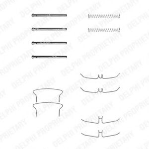 DELPHI LX0277 Комплектующие, колодки дискового тормоза для HONDA (Хонда) DELPHI LX0277 Комплектующие, колодки дискового тормоза для HONDA (Хонда)