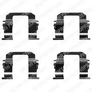 DELPHI LX0284 Комплектующие, колодки дискового тормоза для OPEL FRONTERA A (Опель Фронтера а) DELPHI LX0284 Комплектующие, колодки дискового тормоза для OPEL FRONTERA A (Опель Фронтера а)