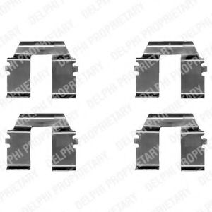 DELPHI LX0325 Комплектующие, колодки дискового тормоза для VOLKSWAGEN T4 MULTIVAN (Фольксваген Т4 мултиvан) DELPHI LX0325 Комплектующие, колодки дискового тормоза для VOLKSWAGEN T4 MULTIVAN (Фольксваген Т4 мултиvан)