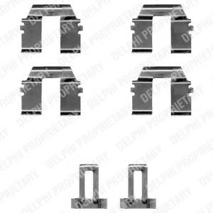 DELPHI LX0335 Комплектующие, колодки дискового тормоза для VOLKSWAGEN T4 MULTIVAN (Фольксваген Т4 мултиvан) DELPHI LX0335 Комплектующие, колодки дискового тормоза для VOLKSWAGEN T4 MULTIVAN (Фольксваген Т4 мултиvан)