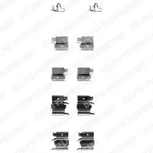 DELPHI LX0339 Комплектующие, колодки дискового тормоза для MAZDA 323 ASTINA VI (Мазда 323 астина 6) DELPHI LX0339 Комплектующие, колодки дискового тормоза для MAZDA 323 ASTINA VI (Мазда 323 астина 6)