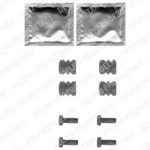 DELPHI LX0355 Комплектующие, колодки дискового тормоза для AUDI 90 (Ауди 90) DELPHI LX0355 Комплектующие, колодки дискового тормоза для AUDI 90 (Ауди 90)