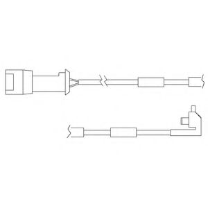 DELPHI LZ0104 Контрольный контакт, контроль слоя тормозных колодок для OPEL (Опель) DELPHI LZ0104 Контрольный контакт, контроль слоя тормозных колодок для OPEL (Опель)