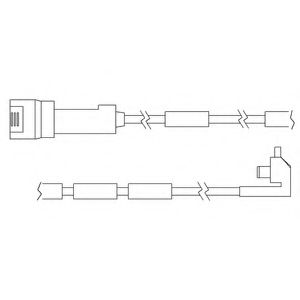 DELPHI LZ0105 Контрольный контакт, контроль слоя тормозных колодок для OPEL OMEGA A (Опель Омэга а) DELPHI LZ0105 Контрольный контакт, контроль слоя тормозных колодок для OPEL OMEGA A (Опель Омэга а)