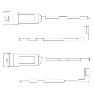 DELPHI LZ0113 Контрольный контакт, контроль слоя тормозных колодок для DAEWOO CIELO (Дэу Cиэло) DELPHI LZ0113 Контрольный контакт, контроль слоя тормозных колодок для DAEWOO CIELO (Дэу Cиэло)