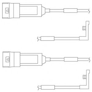 DELPHI LZ0123 Контрольный контакт, контроль слоя тормозных колодок для DAEWOO CIELO (Дэу Cиэло) DELPHI LZ0123 Контрольный контакт, контроль слоя тормозных колодок для DAEWOO CIELO (Дэу Cиэло)
