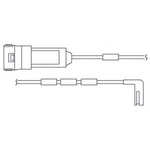 DELPHI LZ0125 Контрольный контакт, контроль слоя тормозных колодок для OPEL OMEGA A (Опель Омэга а) DELPHI LZ0125 Контрольный контакт, контроль слоя тормозных колодок для OPEL OMEGA A (Опель Омэга а)