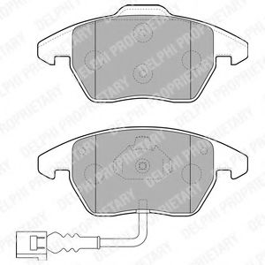 DELPHI LP1837 Тормозные колодки для SEAT ALTEA (Сеат Алтэа) DELPHI LP1837 Тормозные колодки для SEAT ALTEA (Сеат Алтэа)