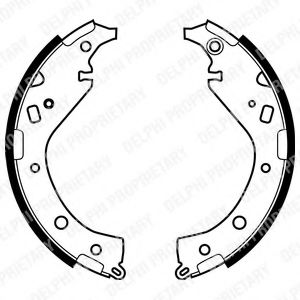DELPHI LS1942 Тормозные колодоки 