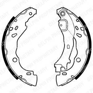 DELPHI LS1975 Тормозные колодоки 