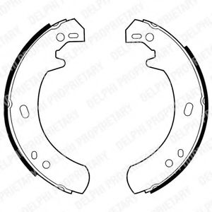 DELPHI LSG1629 Тормозные колодоки 