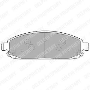 DELPHI LP1931 Тормозные колодки для JEEP GRAND CHEROKEE III (Джип Гранд чироки 3)