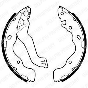 DELPHI LS1953 Тормозные колодоки 