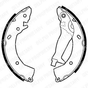DELPHI LS1966 Тормозные колодоки 