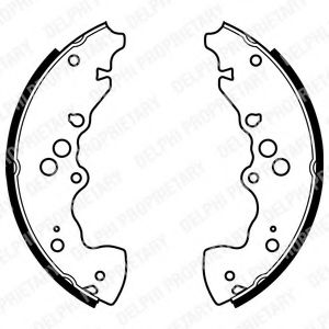 DELPHI LS1955 Тормозные колодоки 