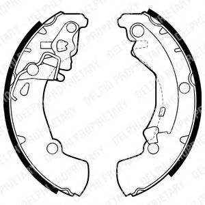 DELPHI LS1956 Тормозные колодоки 
