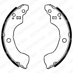 DELPHI LS1964 Тормозные колодоки 
