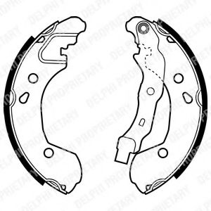 DELPHI LS1965 Тормозные колодоки 