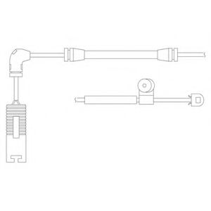 DELPHI LZ0150 Контрольный контакт, контроль слоя тормозных колодок для BMW (Бмв) DELPHI LZ0150 Контрольный контакт, контроль слоя тормозных колодок для BMW (Бмв)