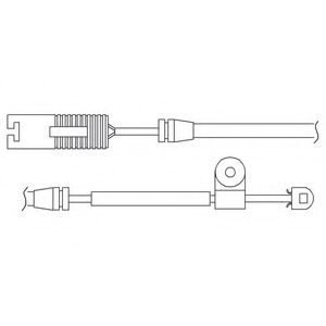 DELPHI LZ0158 Контрольный контакт, контроль слоя тормозных колодок для BMW (Бмв) DELPHI LZ0158 Контрольный контакт, контроль слоя тормозных колодок для BMW (Бмв)