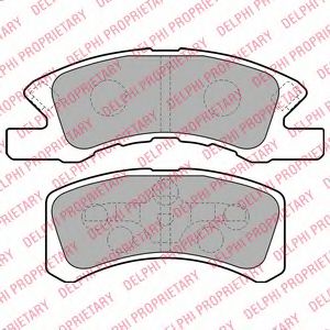 DELPHI LP1918 Тормозные колодки для DAIHATSU CUORE VII (Дайхатсу Cуорэ v2) DELPHI LP1918 Тормозные колодки для DAIHATSU CUORE VII (Дайхатсу Cуорэ v2)