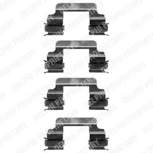 DELPHI LX0363 Комплектующие, колодки дискового тормоза для CITROËN JUMPY (CитроËн Джампи) DELPHI LX0363 Комплектующие, колодки дискового тормоза для CITROËN JUMPY (CитроËн Джампи)