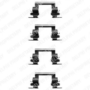 DELPHI LX0364 Комплектующие, колодки дискового тормоза для MITSUBISHI LANCER (Митсубиши/митсубиси Ланcэр) DELPHI LX0364 Комплектующие, колодки дискового тормоза для MITSUBISHI LANCER (Митсубиши/митсубиси Ланcэр)