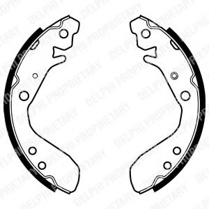 DELPHI LS1984 Тормозные колодоки 